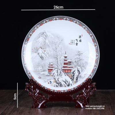 BỘ BÌNH ĐĨA CẢNH TUYẾT